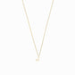 J Initial Letter Enamel Necklace 14K Solid Gold