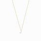 J Initial Letter Enamel Necklace 14K Solid Gold