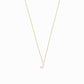 J Initial Letter Enamel Necklace 14K Solid Gold
