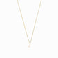 J Initial Letter Enamel Necklace 14K Solid Gold