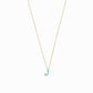 J Initial Letter Enamel Necklace 14K Solid Gold