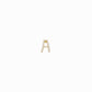Eclipse A Initial Letter Pavé Diamond Earring 14K Gold