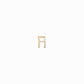 Eclipse H Initial Letter Diamond Earring