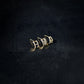 Eclipse A Initial Letter Lab Diamond Earring 14K Gold