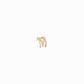 Eclipse M Initial Letter Pavé Diamond Earring 14K Gold