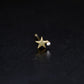 Star One Pavé Lab Diamond Stud Earrings Sterling Silver