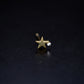 Star One Pavé Lab Diamond Stud Earrings Sterling Silver