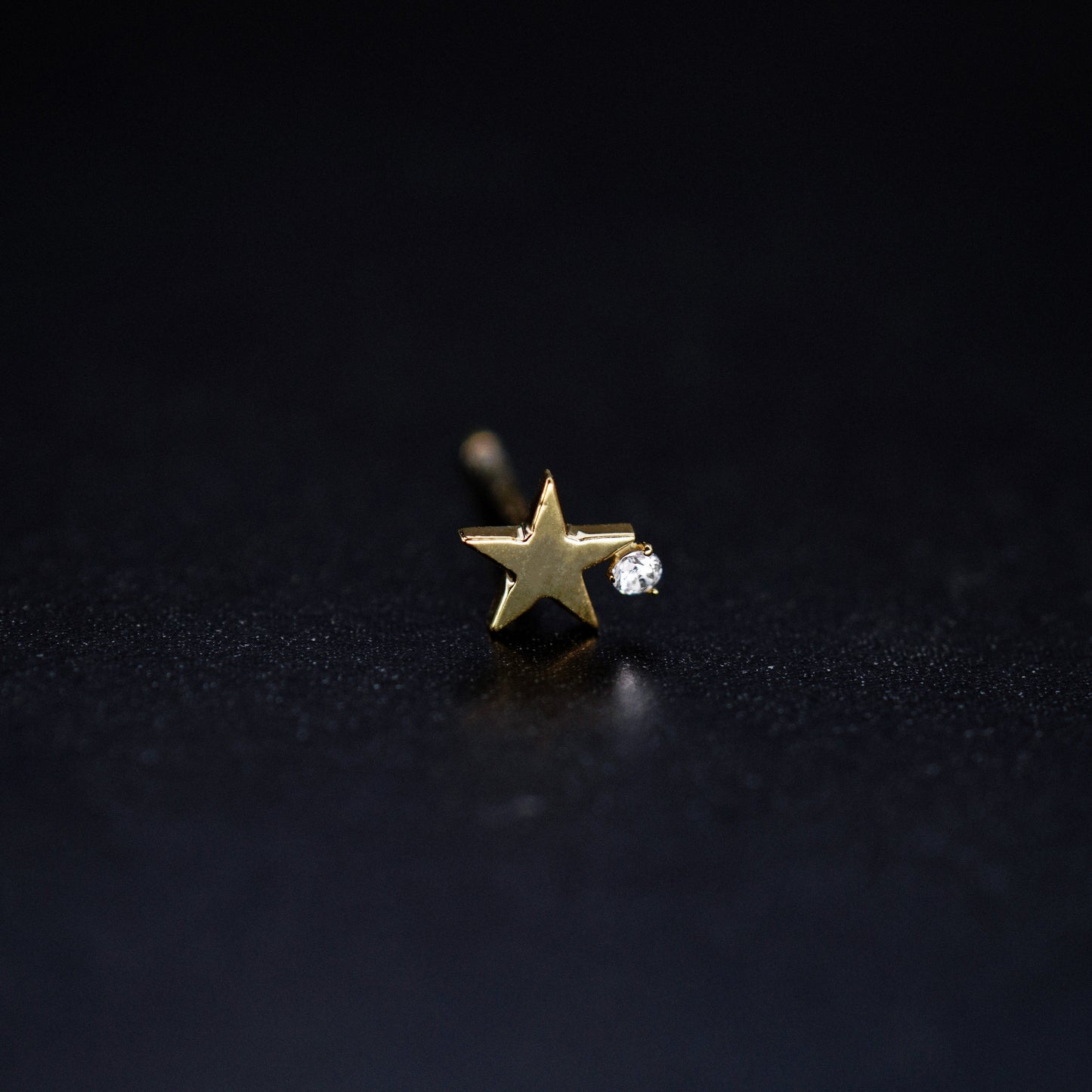 Star One Pavé Lab Diamond Stud Earrings Sterling Silver