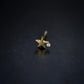 Star One Pavé Lab Diamond Stud Earrings Sterling Silver