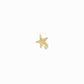 Star One Diamond Solid Gold Stud Earrings