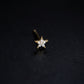 Star Pavé Lab Diamond Stud Earrings Sterling Silver