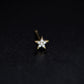 Star Pavé Lab Diamond Stud Earrings Sterling Silver