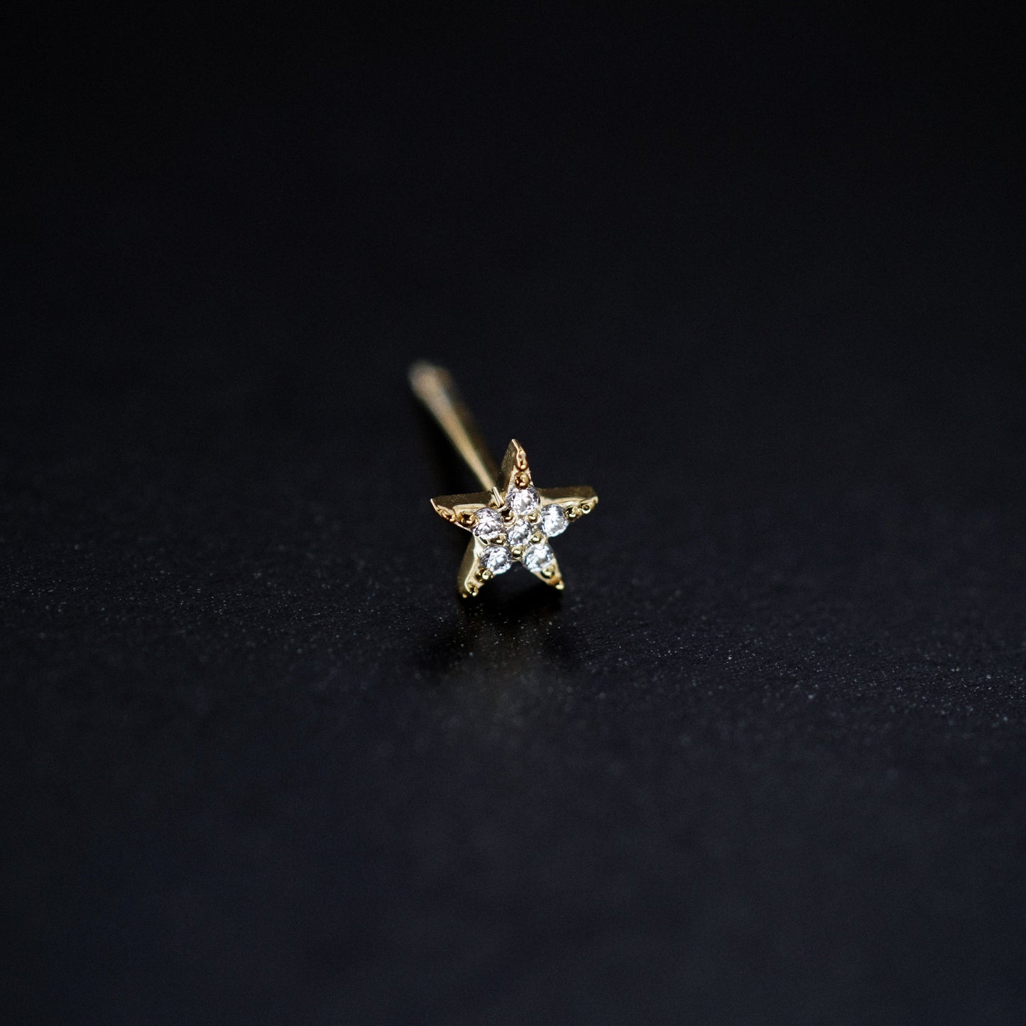 Star Pavé Lab Diamond Stud Earrings Sterling Silver