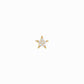 Star Diamond Solid Gold Stud Earrings