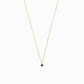 Birthstone Pendant Necklace 14k Solid Gold