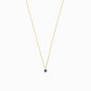 Birthstone Pendant Necklace 14k Solid Gold
