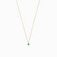 Birthstone Pendant Necklace 14k Solid Gold
