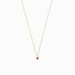 Birthstone Pendant Necklace 14k Solid Gold