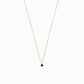 Birthstone Pendant Necklace 14k Solid Gold
