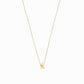 Lighting Bolt One Diamond Solid Gold Necklace