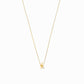 Lighting Bolt One Diamond Solid Gold Necklace
