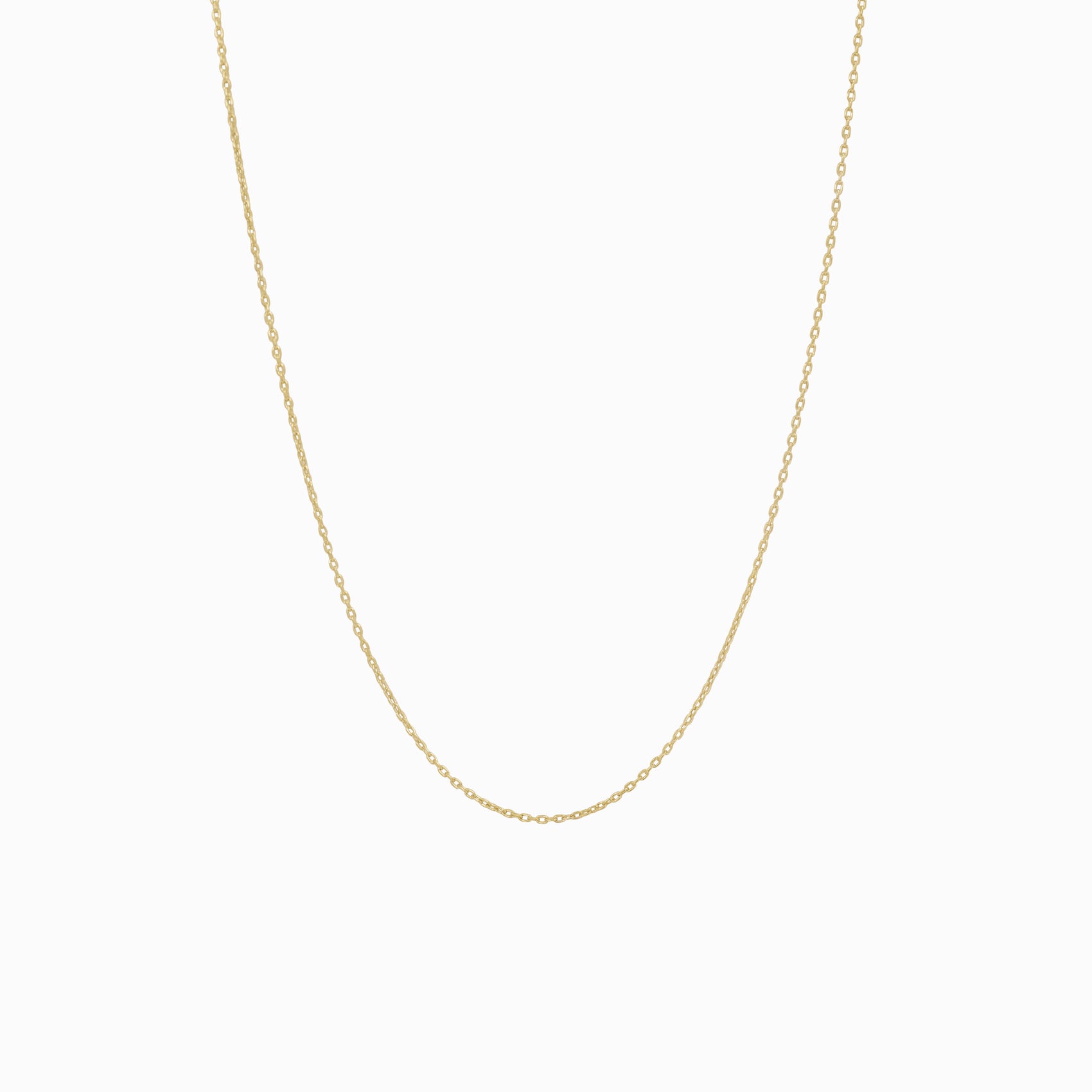 14K Gold Cable Chain Necklace