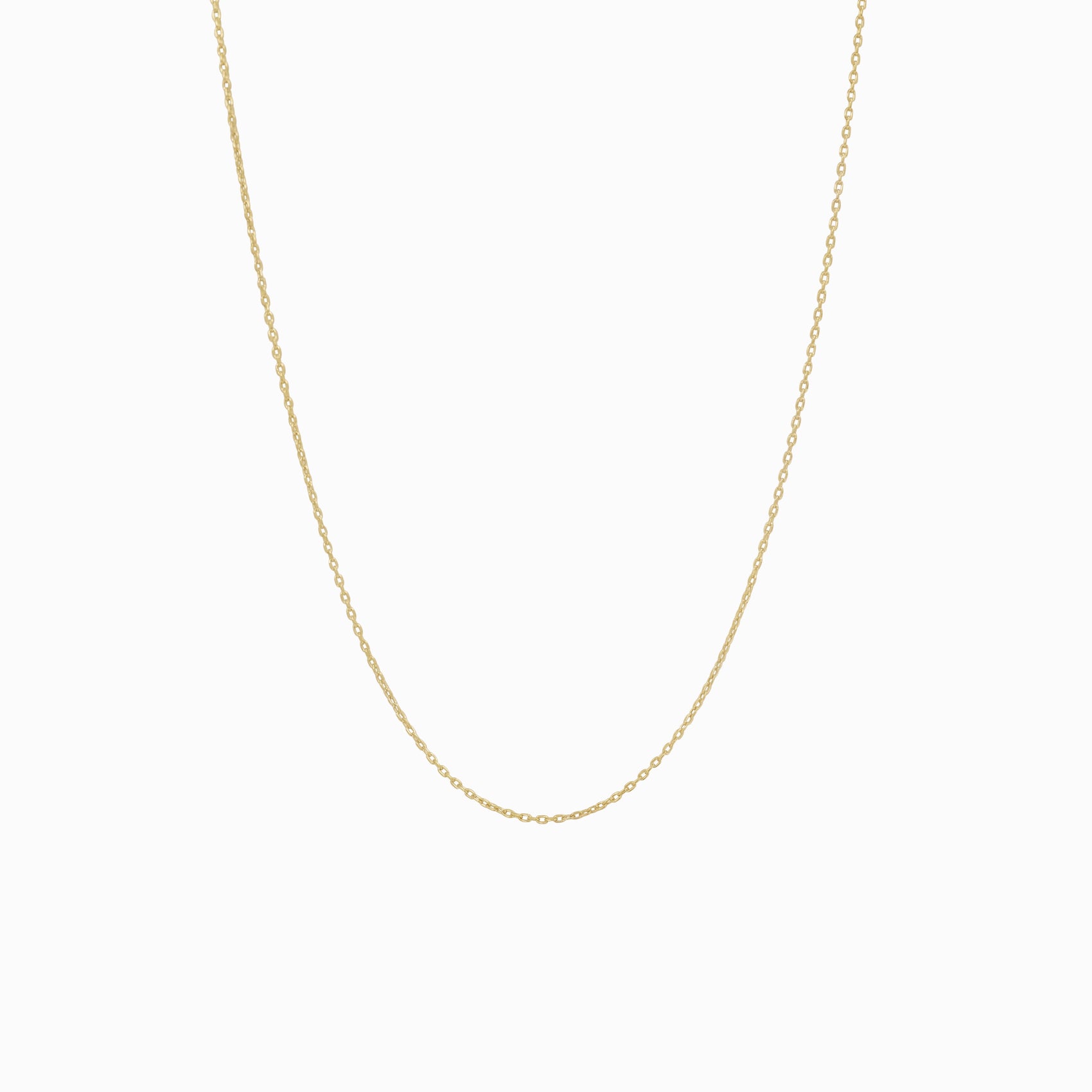 14K Gold Cable Chain Necklace