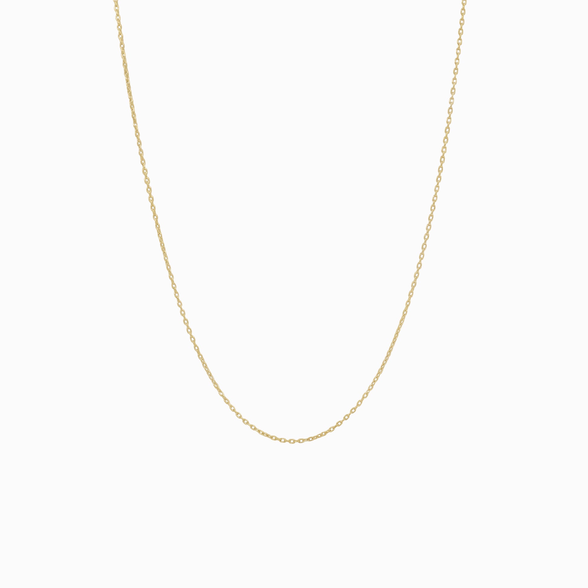 14K Gold Cable Chain Necklace