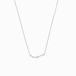 Aries Constellation Pavé Lab Diamond Necklace Sterling Silver