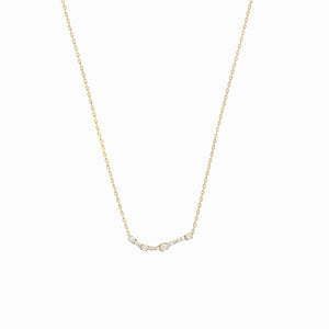 
          
          Load image into Gallery viewer, Aries Constellation Pavé Diamond Necklace 14k Gold
          
          