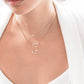 Aries Constellation Pavé Diamond Necklace 14k Gold