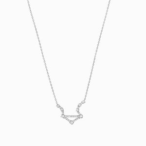 
          
          Load image into Gallery viewer, Libra Constellation Pavé Diamond Sterling Silver Necklace
          
          