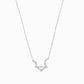 Libra Constellation Pavé Diamond Sterling Silver Necklace