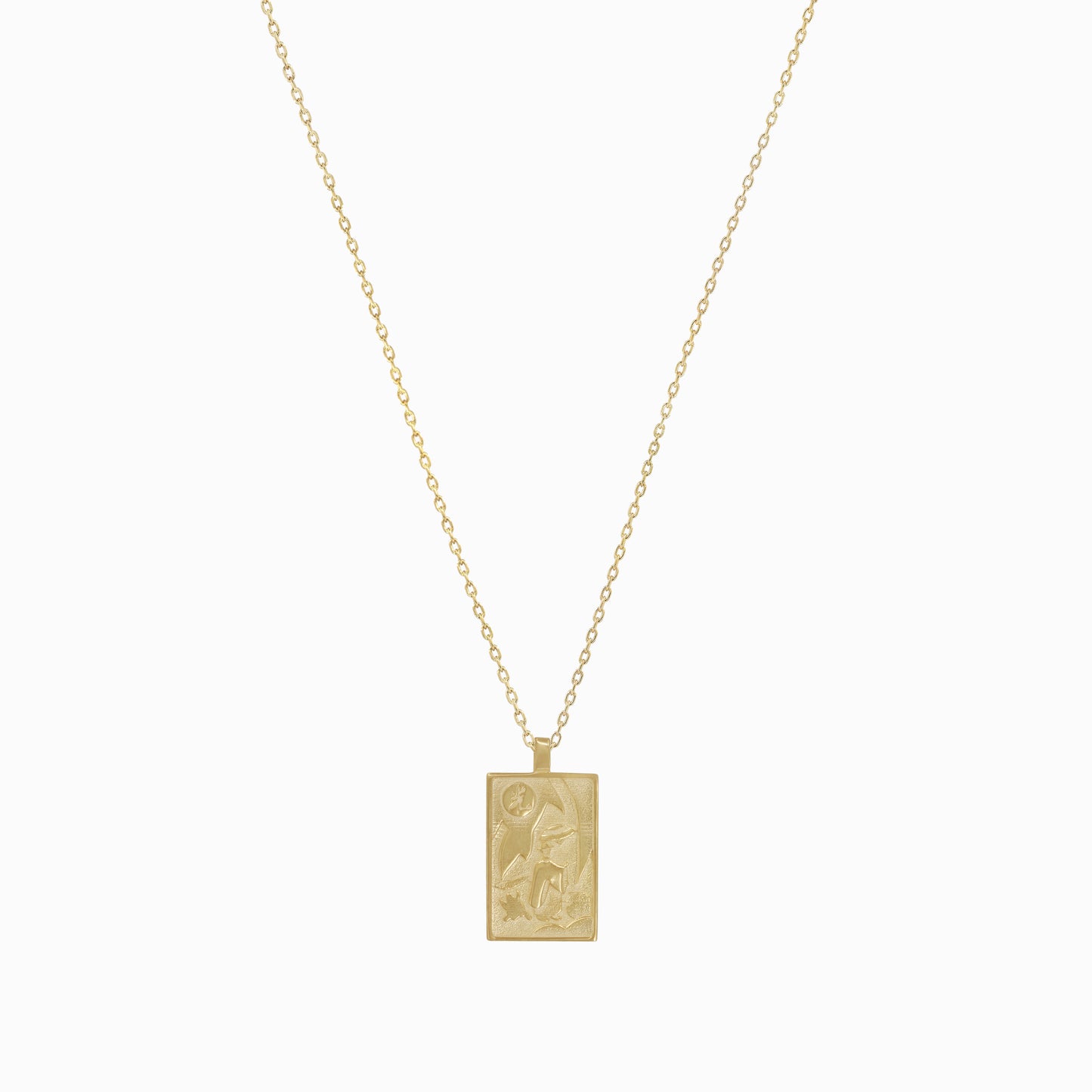 Korean Go-Stop Card Game Ogwang December Pendant 14K Gold 오광 비