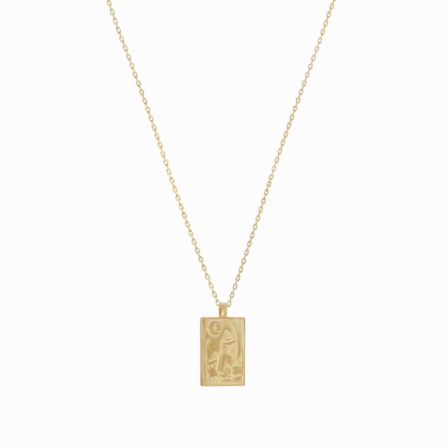 Korean Go-Stop Card Game Ogwang December Pendant Necklace 14K Solid Gold 오광 비
