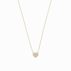 
          
          Load image into Gallery viewer, Heart Diamond Solid Gold Necklace 14K Gold
          
          