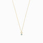 Heart Shape Lab Diamond & Natural Ruby Necklace 14K Solid Gold | July Birthstone