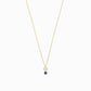 Heart Shape Lab Diamond & Natural Ruby Necklace 14K Solid Gold | July Birthstone