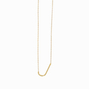 
          
          Load image into Gallery viewer, J Large Initial Letter Necklace 14K Gold
          
          