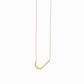 J Large Initial Letter Necklace Sterling Silver