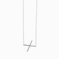X Large Initial Letter Necklace Sterling Silver