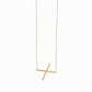 X Large Initial Letter Necklace Sterling Silver