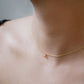 J Initial Letter Enamel Necklace 14K Solid Gold