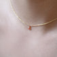 J Initial Letter Enamel Necklace 14K Solid Gold