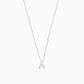 A Initial Letter Necklace Sterling Silver