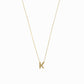 K Initial Letter Necklace 14K Gold