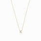 K Initial Letter Lab Diamond Necklace 14K Gold