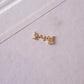 Birthstone Korean Custom Name Necklace in 14K Solid Gold – Personalized Name
