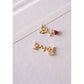 Korean Custom Name Birthstone Necklace in 14K Solid Gold – Personalized