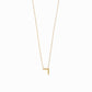 Hangul Korean Letter Necklace 14K Gold ㄱ